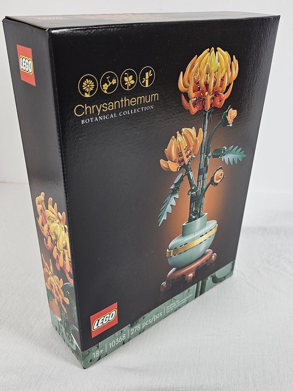 LEGO Icons Chrysanthemum Flower Décor, Creative Building Set 10368 NEW